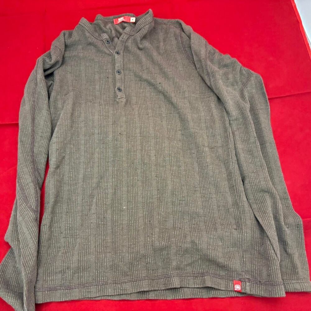 Unbranded Men's Grey and Green Shirt